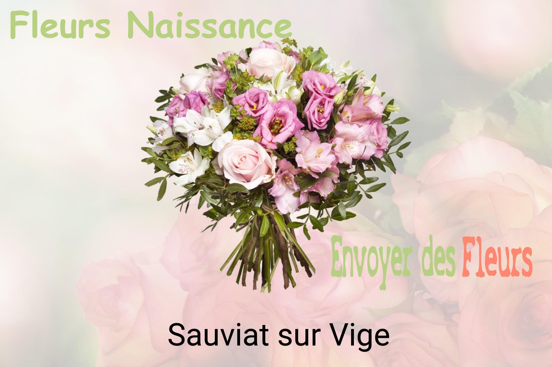 Bouquet de fleurs de naissance livré à Sauviat-sur-Vige
